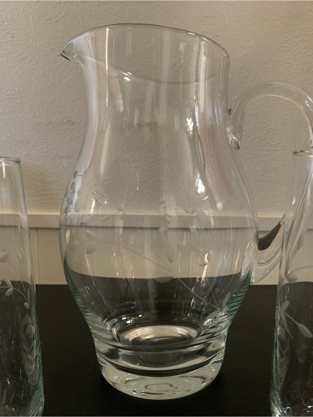 Princess House pitcher with glasses